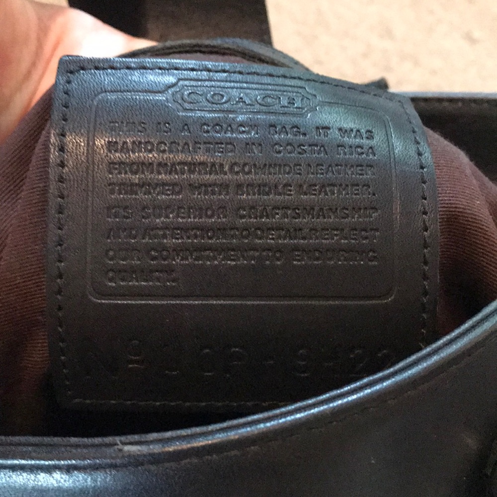 VINTAGE COACH leather shoulder bag - Picture 10 of 13